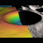 Cráter polo sur lunar