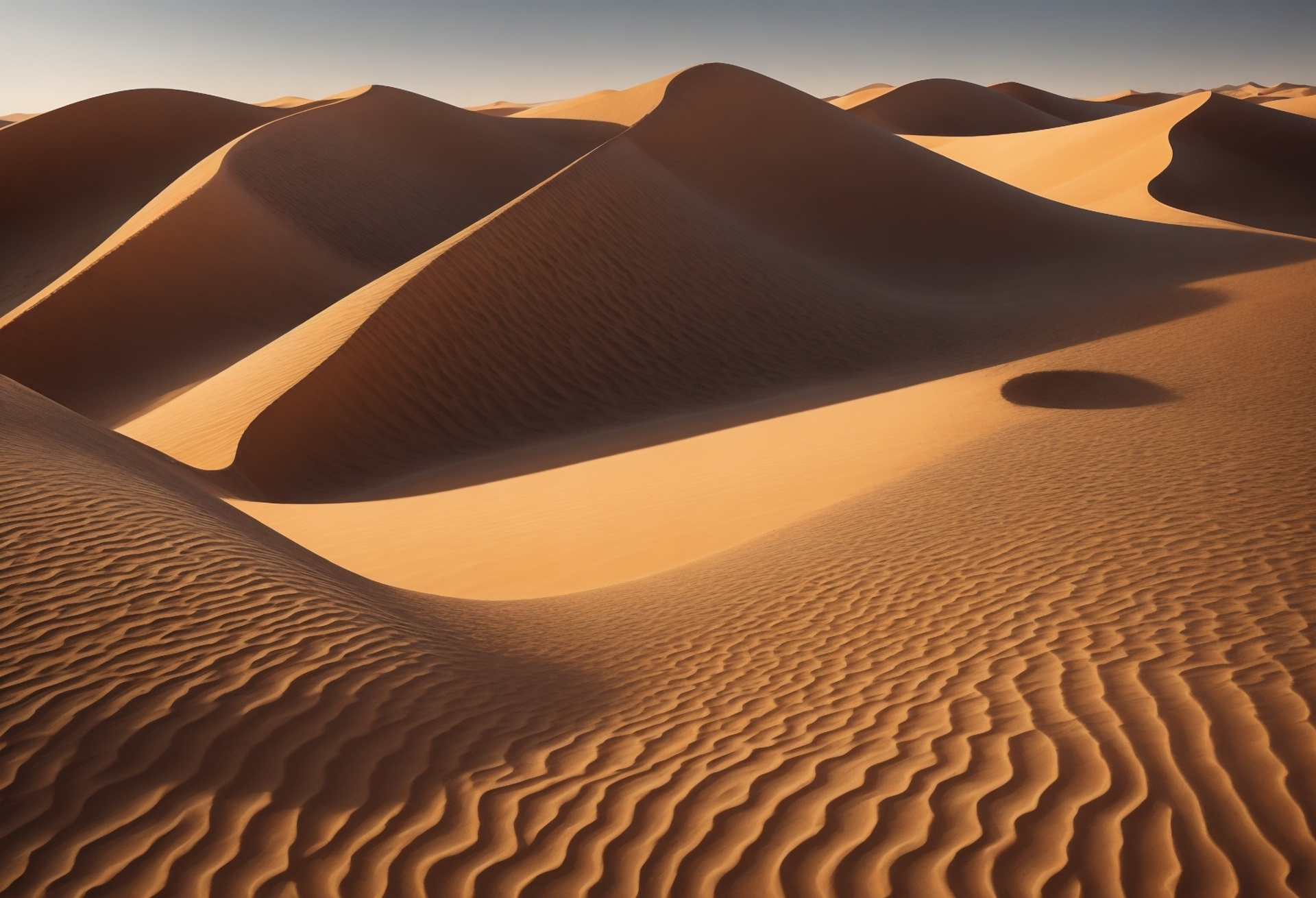 Dunas del desierto del Sahara